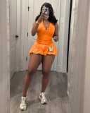 Women Casual Washed Sleeveless Romper