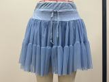 Women Summer Lace-up Pleated Skirt
