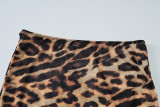 Women Summer Sexy Leopard Mesh See-Through Skirt