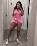 Women Casual Washed Sleeveless Romper