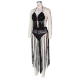 Women's Fashion Sexy Knitting Crochet Beachwear Set