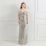 Long Sequin Super Plus Size Beauty Formal Party Evening Dress