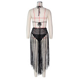 Women's Fashion Sexy Knitting Crochet Beachwear Set