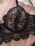 Women lace lace See-Through Sexy Lingerie Set