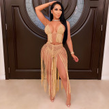 Women's Fashion Sexy Knitting Crochet Beachwear Set