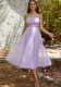 Purple Strap Formal Party Dress