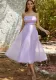 Purple Strap Formal Party Dress