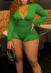 Spring and Summer Slim Round-Neck Long-Sleeve Zipper Jumpsuit