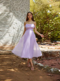 Purple Strap Formal Party Dress