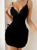 Erotic lingerie Sexy Strap V-neck Night Dress
