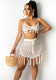 Knitting Mesh Beach Two-Piece Skirt Set