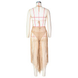 Women's Fashion Sexy Knitting Crochet Beachwear Set