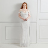 Long Sequin Super Plus Size Beauty Formal Party Evening Dress