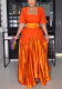 Square-Neck Contrast Patchwork Slim Long Party Evening Dress