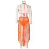 Women's Fashion Sexy Knitting Crochet Beachwear Set