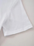 Women Round Neck Short Sleeve Lip Letter Print Summer T-shirt
