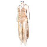 Women's Fashion Sexy Knitting Crochet Beachwear Set