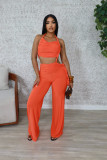 Women Halter Neck Strapless gathered tie rope wide leg jumpsuit