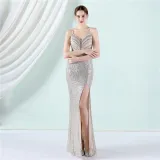 Sequin Plus Size Beauty Formal Party Evening Dress