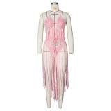 Women's Fashion Sexy Knitting Crochet Beachwear Set