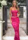 Summer Fashion Strapless Tie-Dye Print Two-Piece Skirt Set