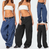 Women Cargo Denim Pants