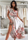 Women Print Lace-Up Dress