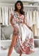 Women Print Lace-Up Dress