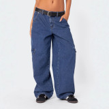 Women Cargo Denim Pants