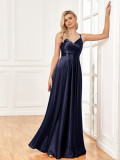 Women Sexy Suspender Backless Maxi Dress