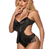 Women Sexy Suspender Tassel Lace-Up Sexy Lingerie