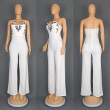 Women Suspender Wrap Jumpsuit