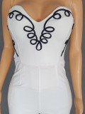 Women Suspender Wrap Jumpsuit