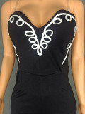 Women Suspender Wrap Jumpsuit