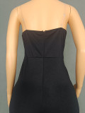 Women Suspender Wrap Jumpsuit