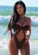 Women summer sexy Halter Neck Crop beach holidays solid one-piece swimwear