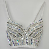 Women bubble diamond fishbone bra