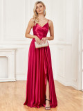 Women Sexy Suspender Backless Maxi Dress