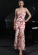 Women Summer Print Backless Suspender Holidays Dress