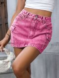 Women's street fashion Mini denim skirts