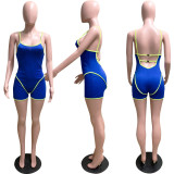Women's summer sexy hollow tight fitting sports jumpsuit