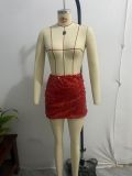 Sexy sequin bodycon short skirt