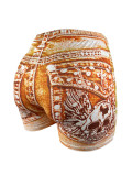 Women Knitting Print Shorts