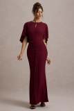 Women summer Half-Sleeve hollow pleated pleated Bodycon sexy Maxi Dress