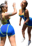 Women's summer sexy hollow tight fitting sports jumpsuit