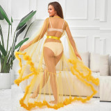 Plus Size Women Sexy Long Sleeve Nightgown