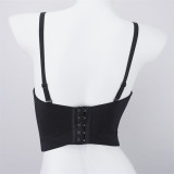 Women Nightclub Strapless Beaded diamond suspender top