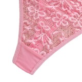 Women's sexy lace see-through bra set lingerie