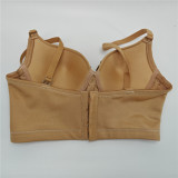 Women bubble diamond fishbone bra