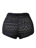 Women Summer Sexy Hollow Lace Lace-Up Shorts Beach pants